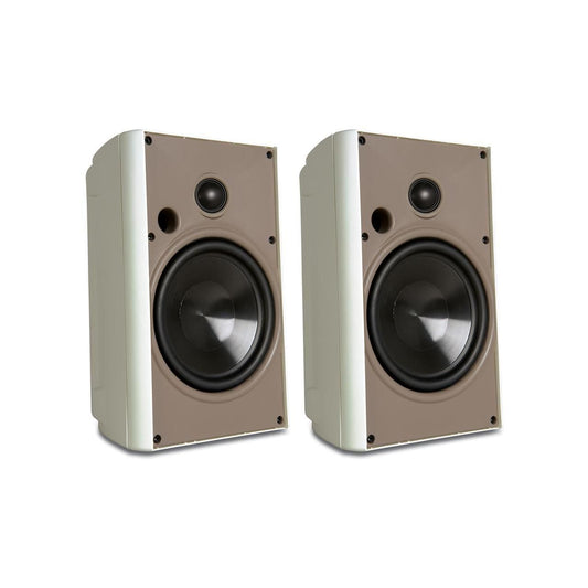 Proficient Audio AW525 5.25" 2-way Compact Indoor/Outdoor Stereo Speaker - White